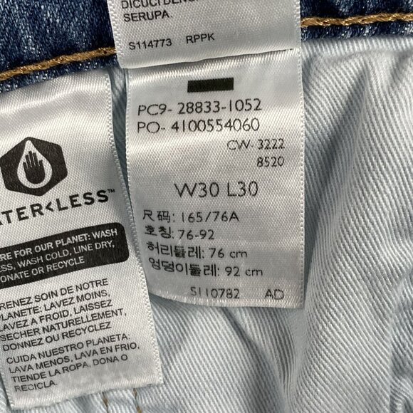 Levis 512 Premium Jeans Mens 30x30 Slim Tapered Medium Wash Denim - Picture 10 of 11